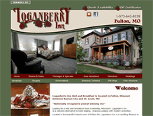 Tablet Screenshot of loganberryinn.com